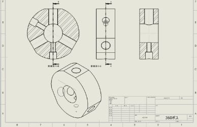 3D-CADでの製作図及び管理図の作成